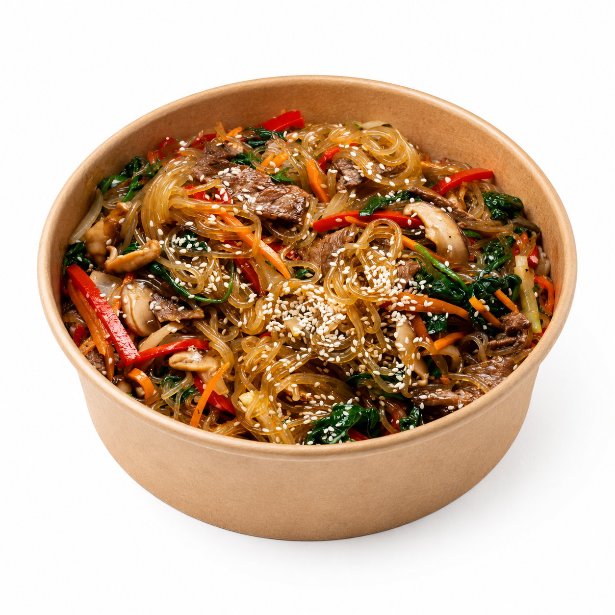 Asian Chicken Glass Noodle Bowl
