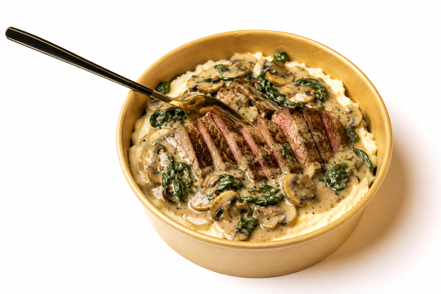 Creamy mushroom Steak