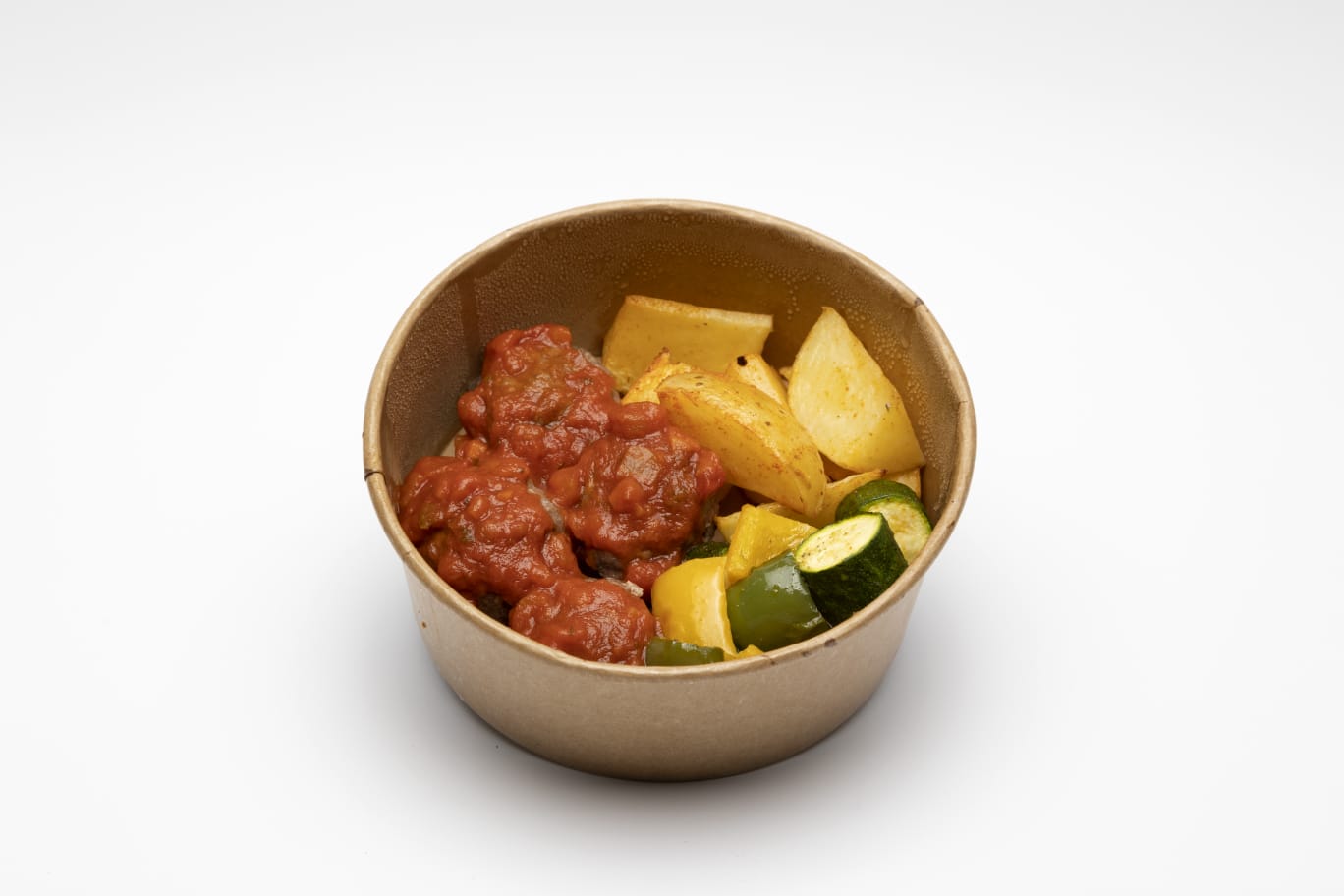 Bolognese Meatball with Roast Baby Potatoes