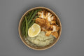 Lemon Chicken, Sweet Potato Mash with Green Beans